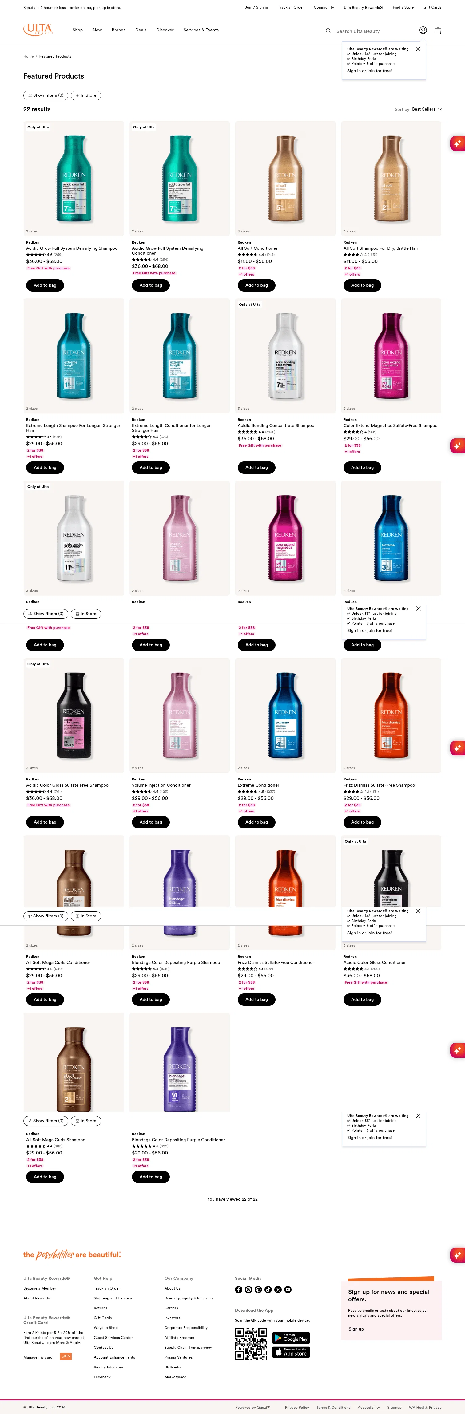 ulta.com/featured/redken-shampoos-conditioners-art1 on desktop