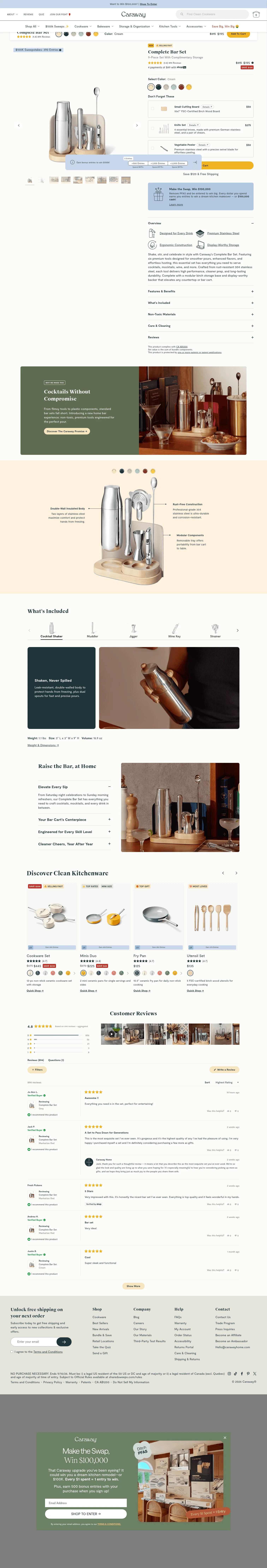 carawayhome.com/products/complete-bar-set on desktop