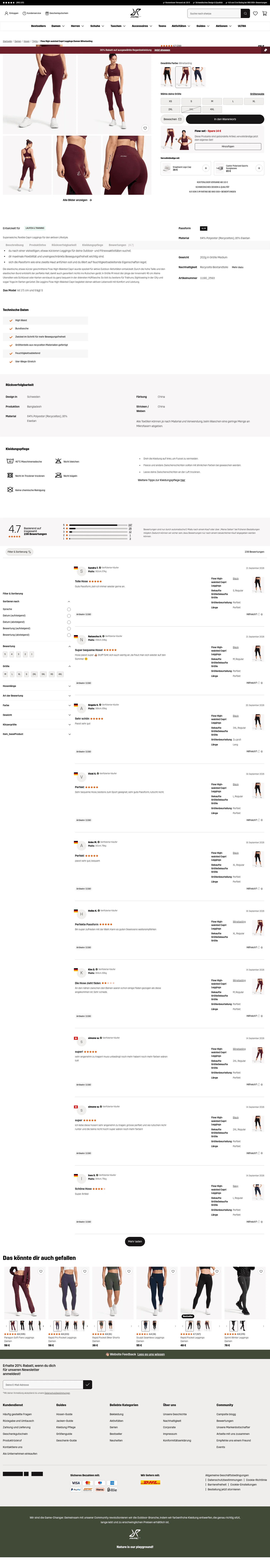 revolutionrace.de/damen/hosen/tights/flow-high-waisted-capri-leggings-women on desktop