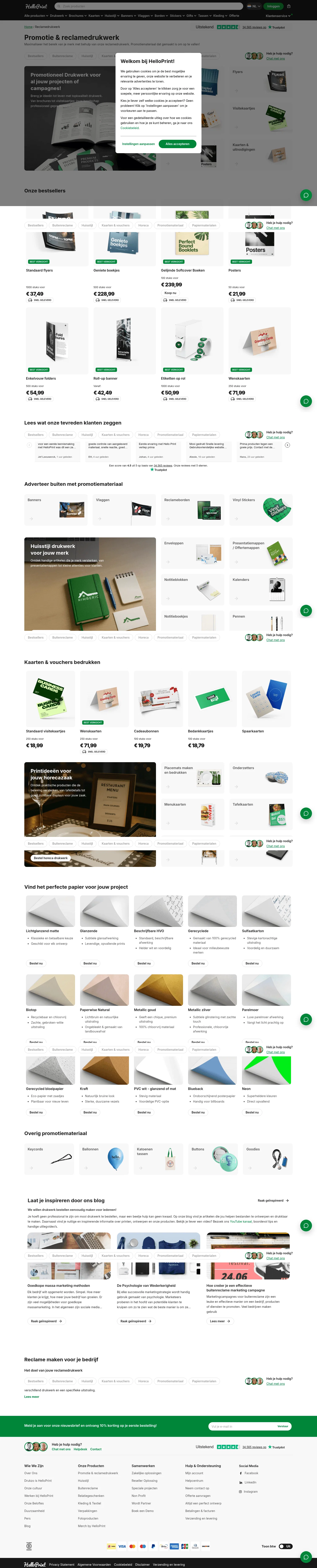 helloprint.com/nl-nl/reclame-drukwerk on desktop