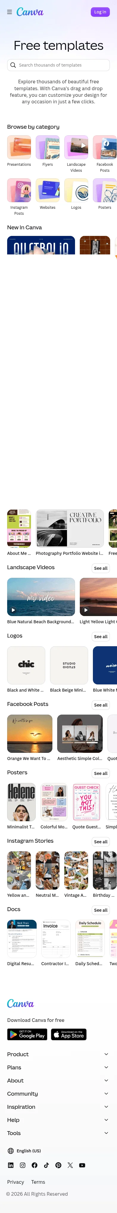 canva.com/templates on mobile