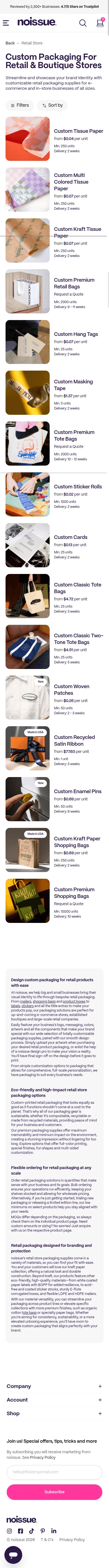 noissue.co/shop/industry/retail-store on mobile
