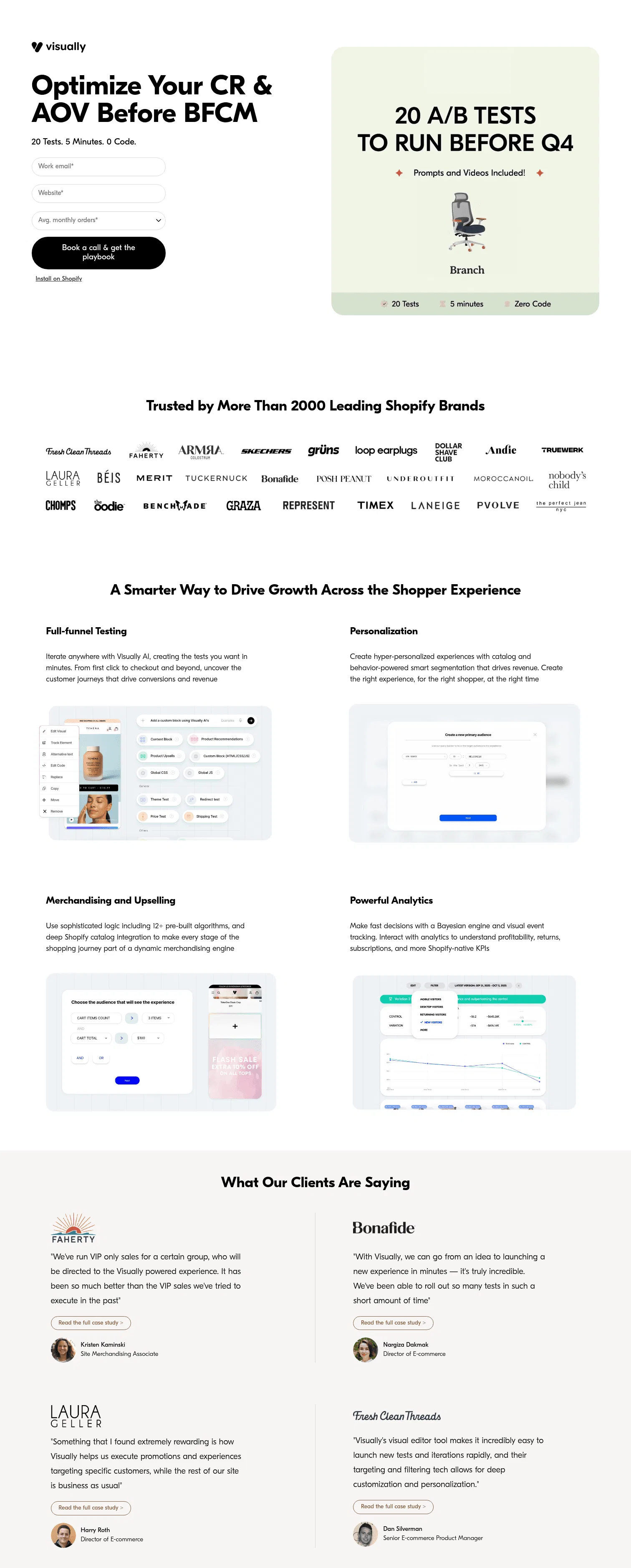 lp.visually.io/bfcm2026-playbook on desktop, full screenshot