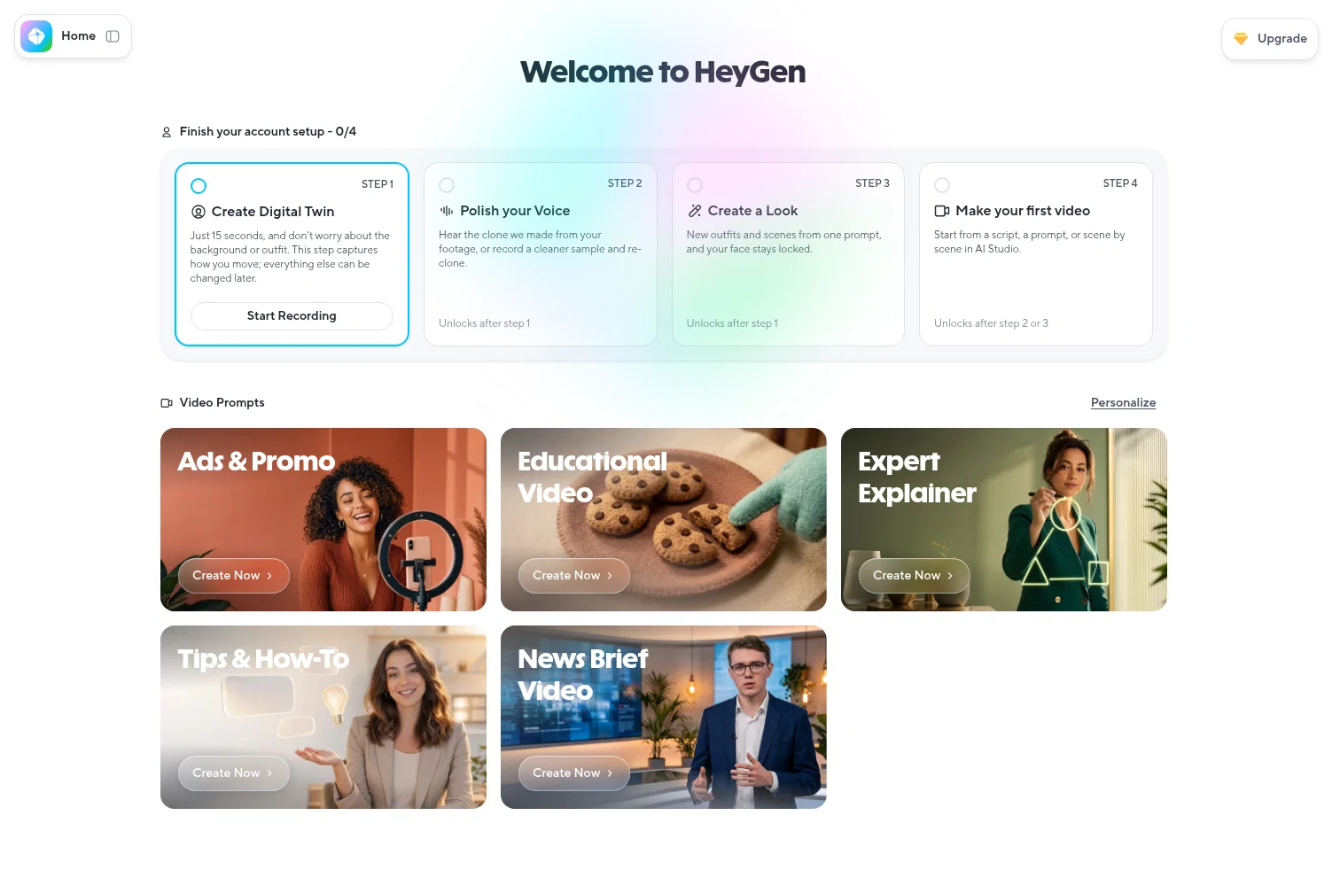 app.heygen.com/home on desktop