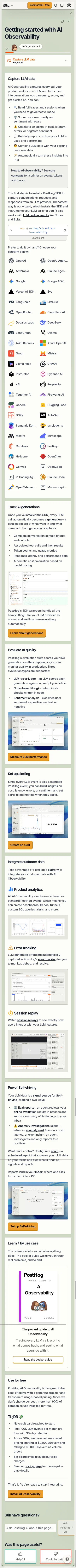 posthog.com/docs/ai-observability/start-here on mobile