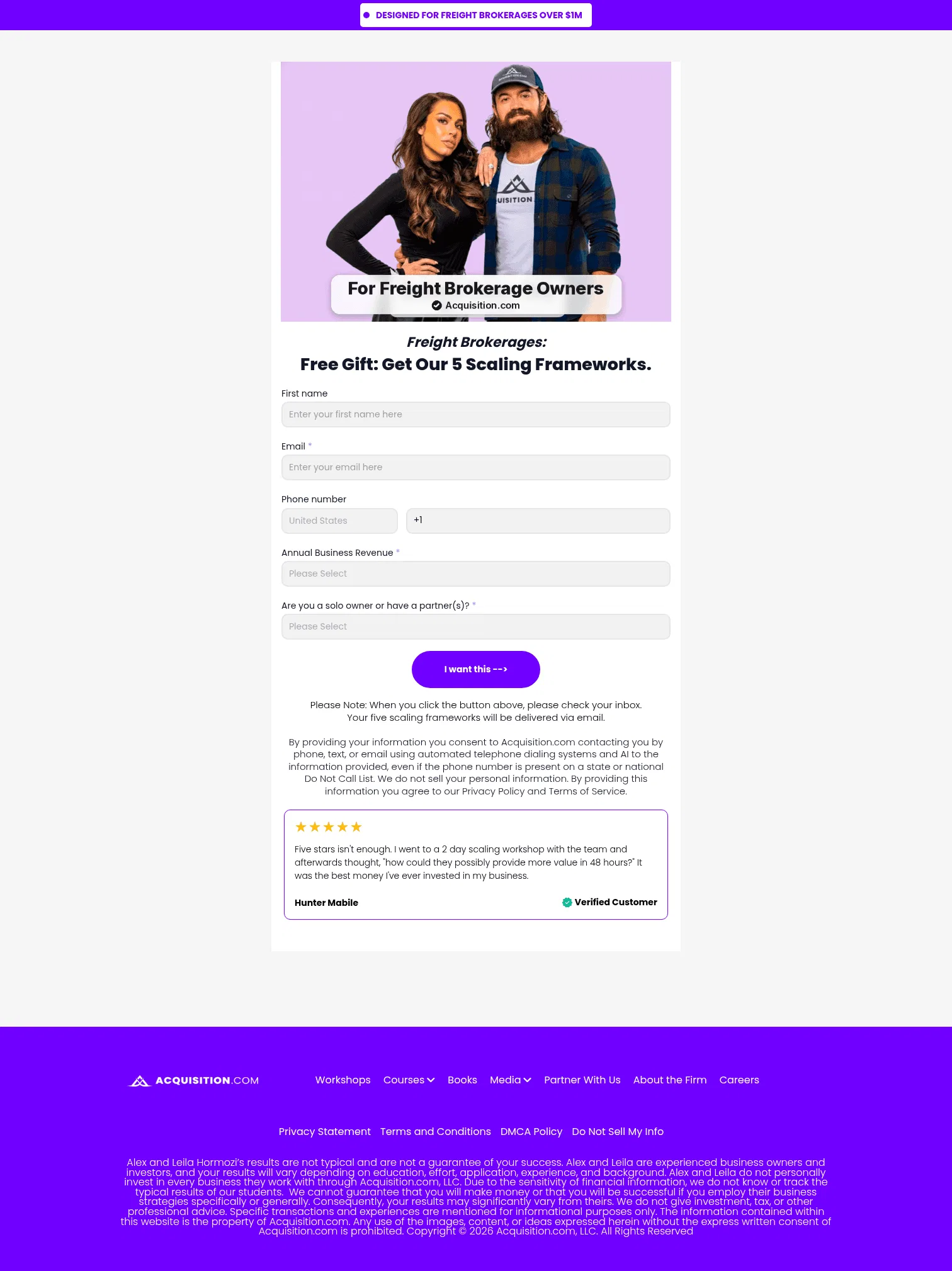 acquisition.com/opt-in-freight-b on desktop, full screenshot