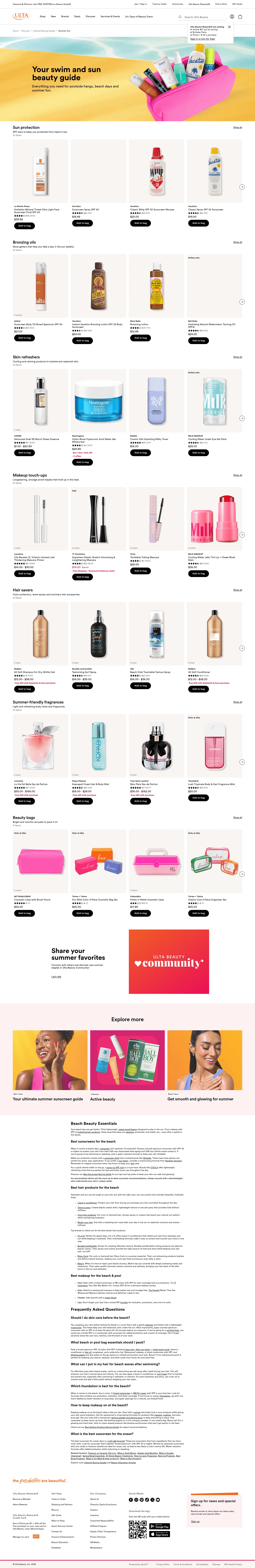 ulta.com/discover/lifestyle/summer-fun-shopping-guide on desktop