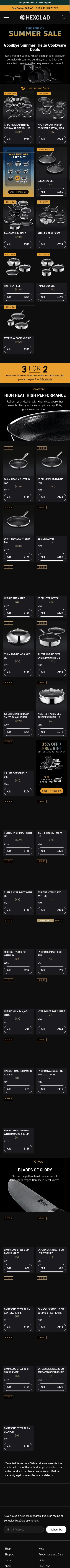 hexclad.co.uk/pages/end-of-summer-sale on mobile