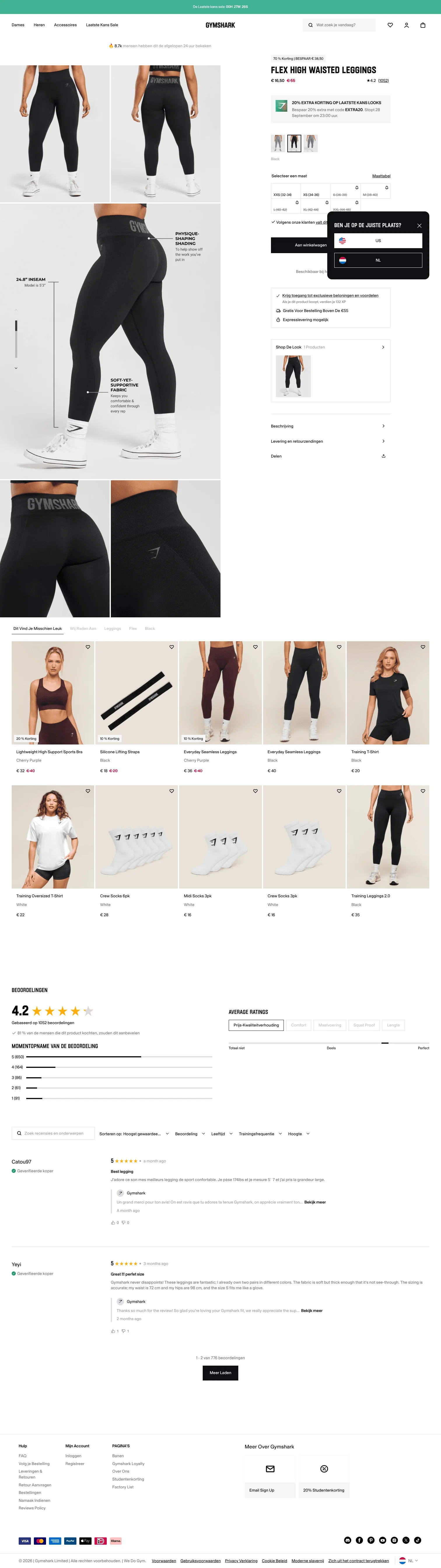 nl.checkout.gymshark.com/products/gymshark-flex-high-waisted-leggings-black-aw21 on desktop
