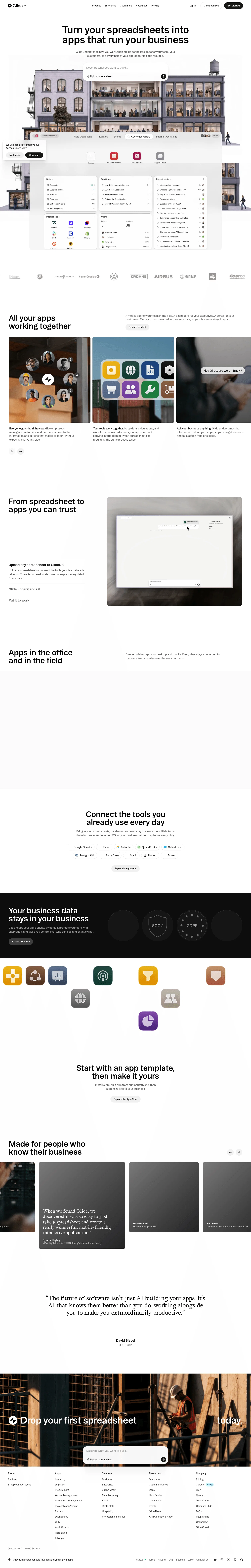 glideapps.com on desktop