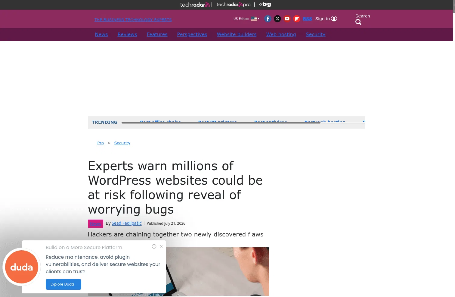 snip.ly/wordpress-websites-at-risk on desktop, full screenshot