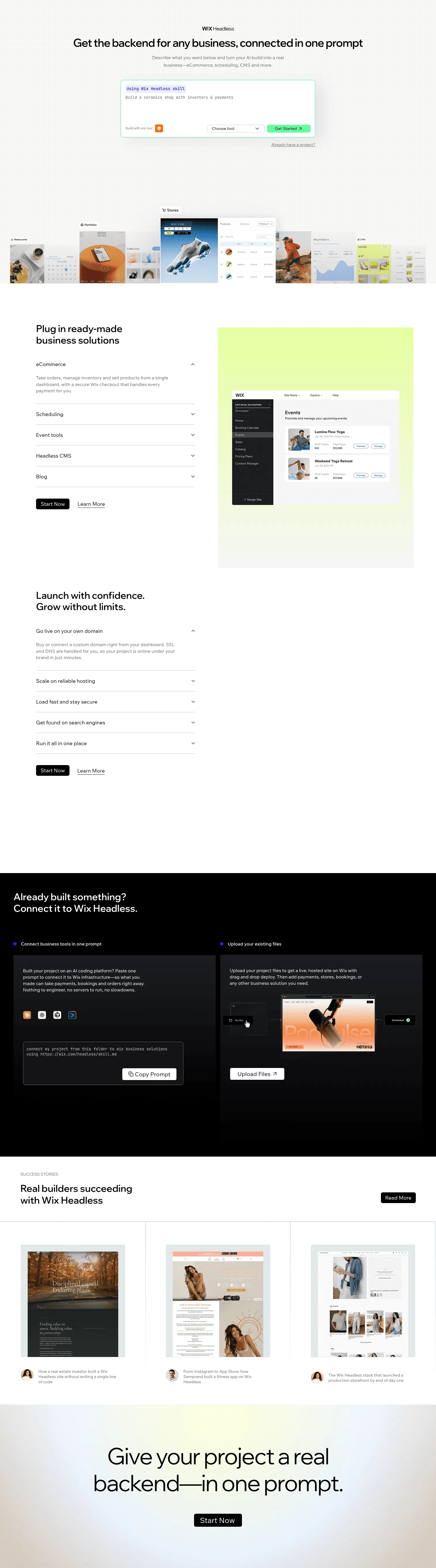 wix.com/lp-en/headless on desktop, full screenshot