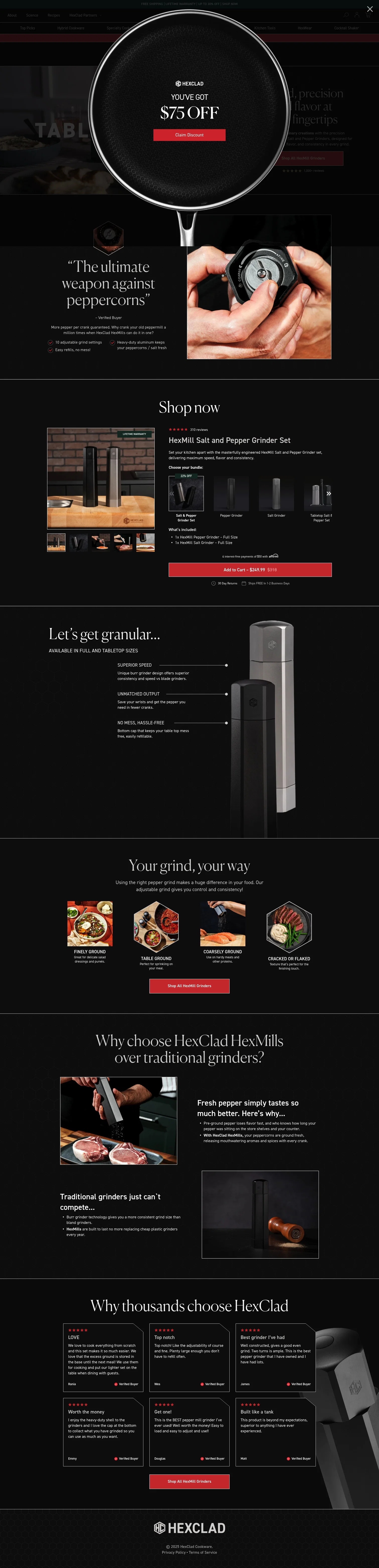 hexclad.com/pages/hexmill-lp on desktop