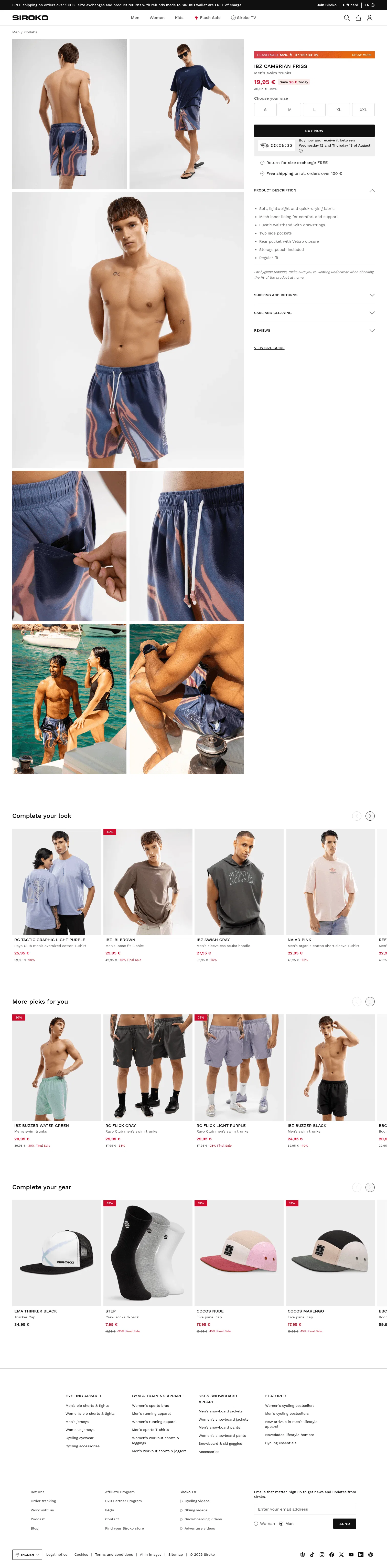 siroko.com/p/ibz-cambrian-friss-club-basquet-sant-antoni-ibiza-swim-trunks-men-multicolor on desktop, full screenshot