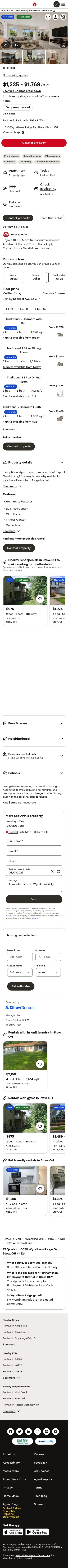 realtor.com/rentals/details/4020-Wyndham-Ridge-Dr_Stow_OH_44224_M32823-58670 on mobile, full screenshot