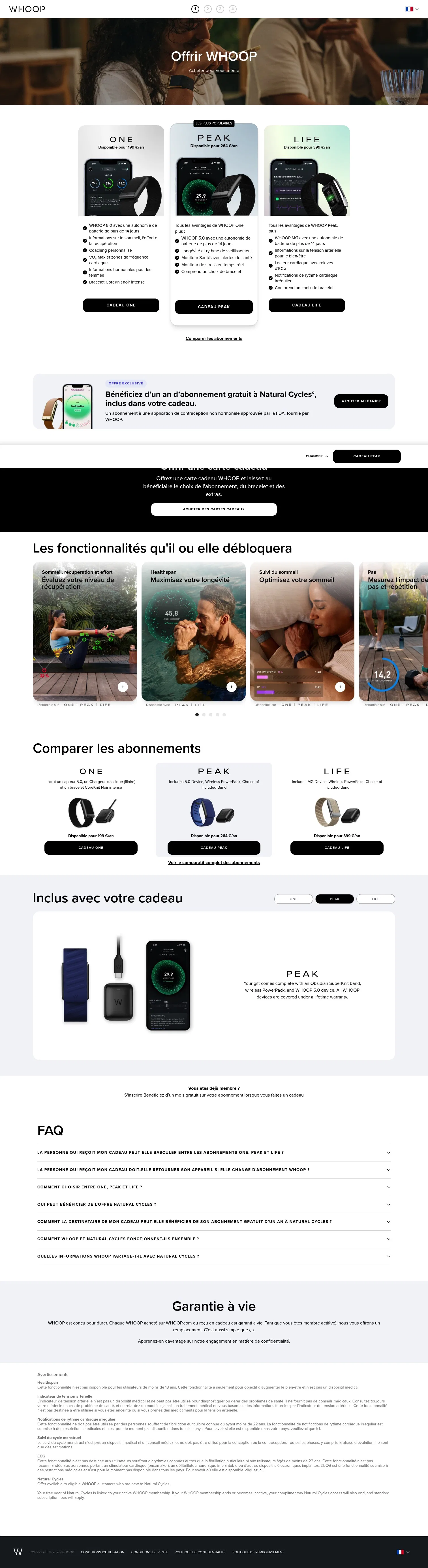 join.whoop.com/fr/fr/gift on desktop, full screenshot