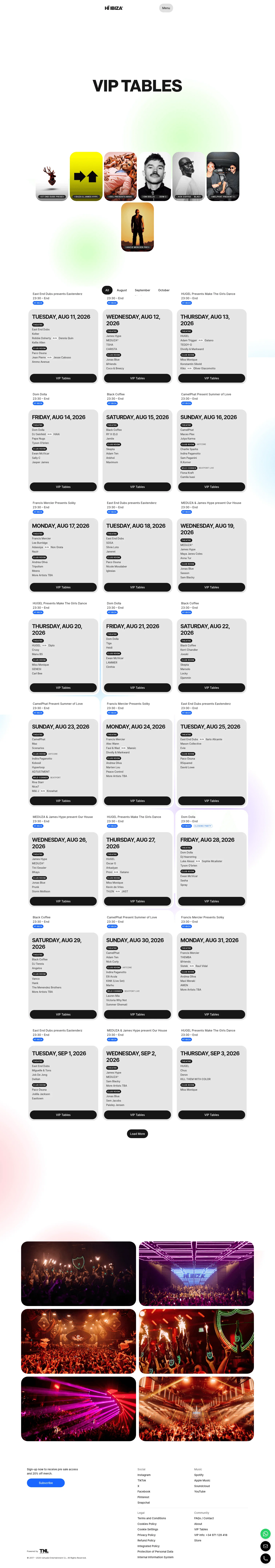 Hï Ibiza landing page