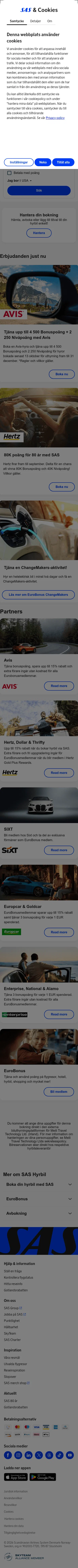 sas.se/boka/hyrbil on mobile