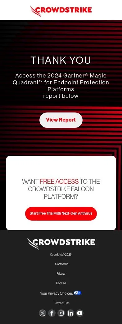 go.crowdstrike.com/gartner-magic-quadrant-for-endpoint-protection-platforms-report-october-2024-thank-you.html on mobile, full screenshot