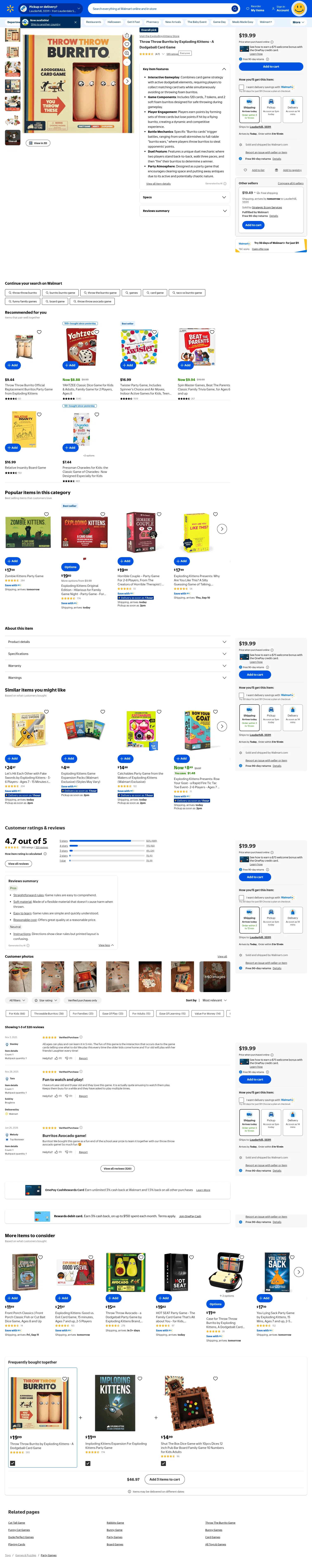 walmart.com/ip/Throw-Throw-Burrito-by-Exploding-Kittens-A-Dodgeball-Card-Game-Family-Friendly-Party-Games-for-Adults-Teens-Kids-2-6-Players/329639633 on desktop