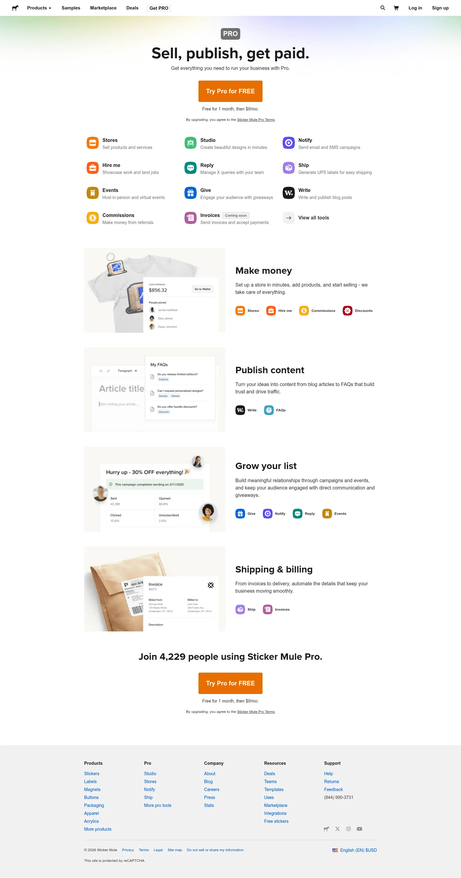 stickermule.com/pro on desktop