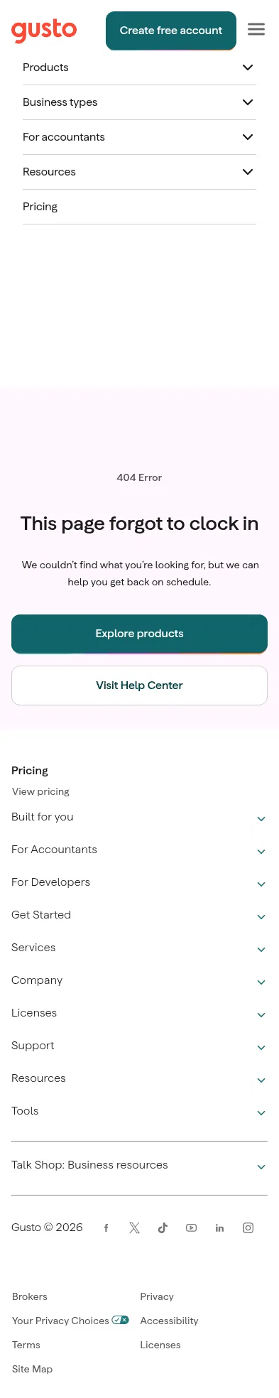 gusto.com/consider-gusto on mobile, full screenshot