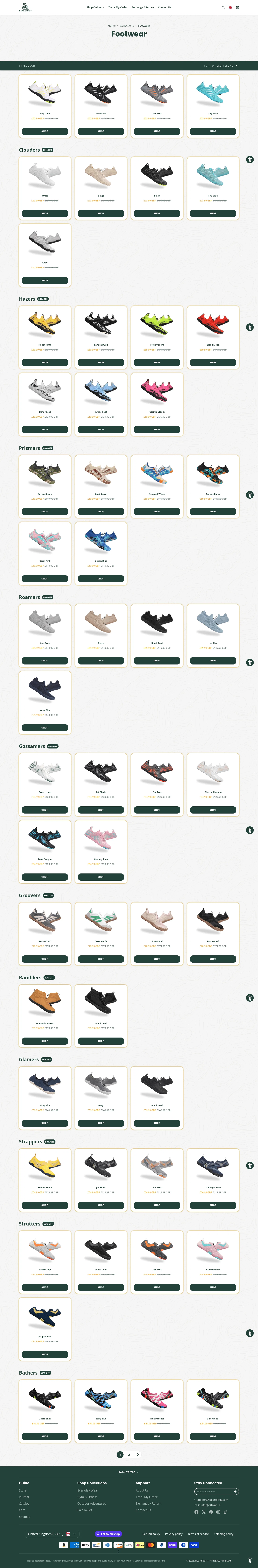 bearefoot.com/collections/footwear on desktop