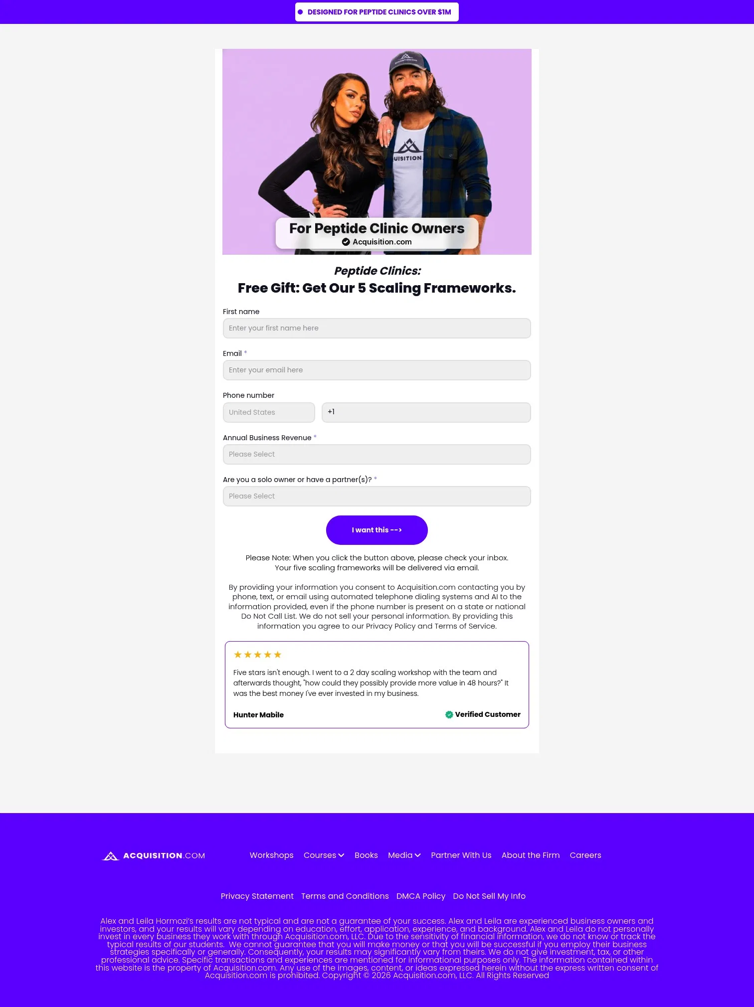 acquisition.com/opt-in-pept-cl on desktop, full screenshot