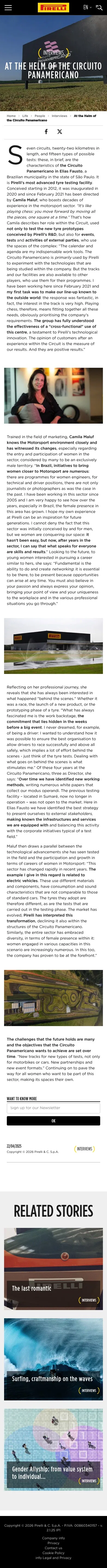 pirelli.com/global/en-ww/life/people/interviews/camila-maluf-163883 on mobile, full screenshot