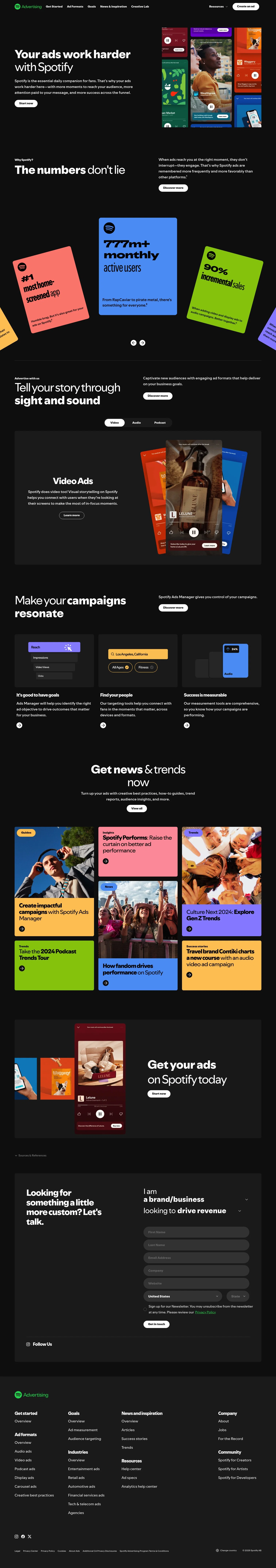 ads.spotify.com/en-US on desktop