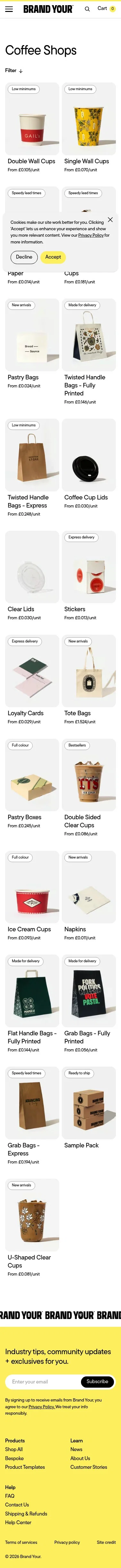 brandyour.co/collections/coffee-shops on mobile