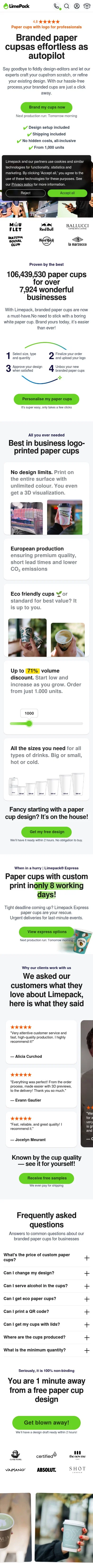 limepack.eu/content/63-branded-paper-cups on mobile