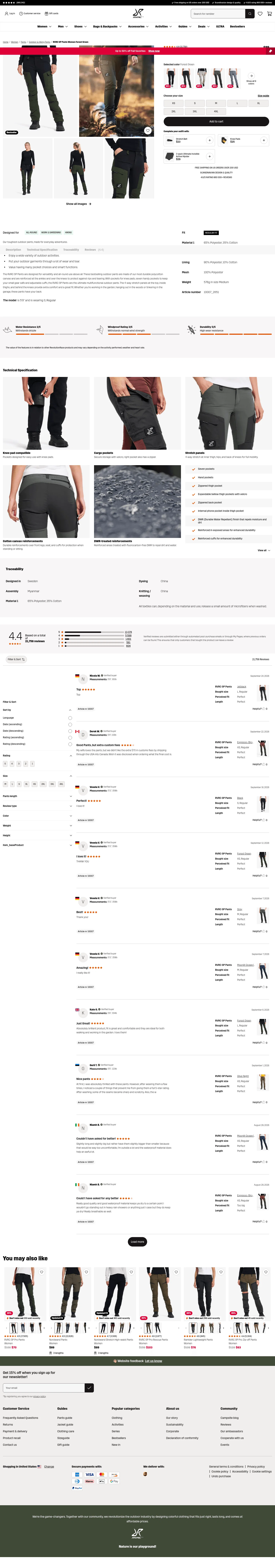 revolutionrace.com/women/pants/outdoor-hiking-pants/rvrc-gp-pants-women on desktop