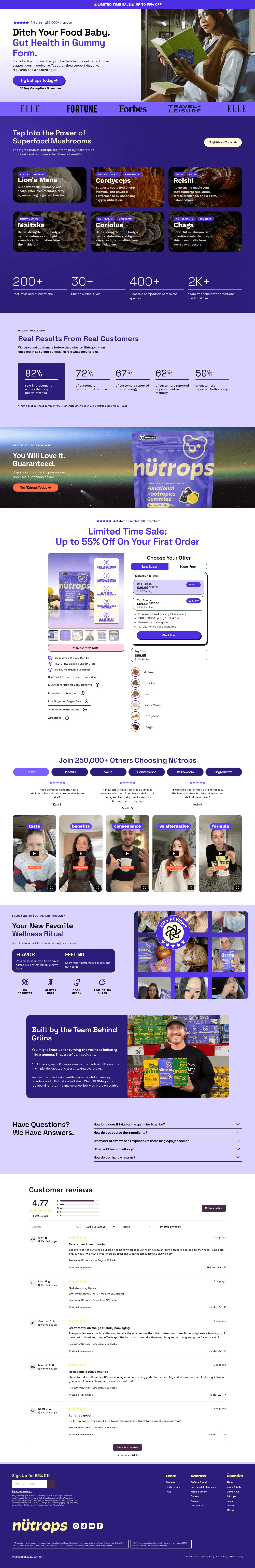 nutrops.co/pages/gut-health on desktop