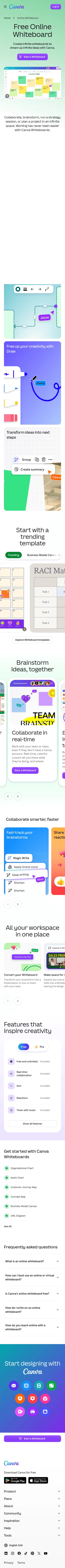 canva.com/online-whiteboard on mobile, full screenshot