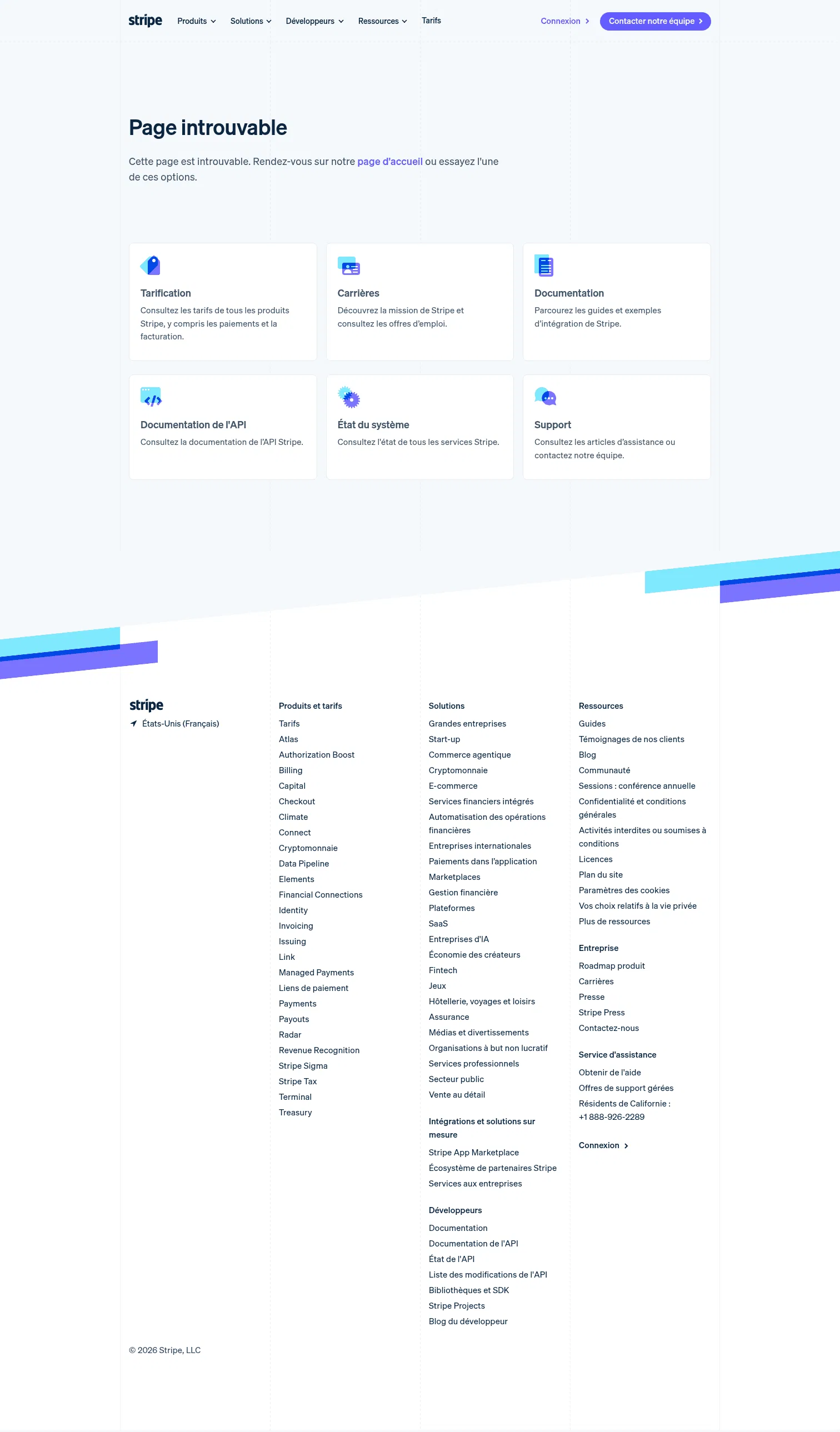 stripe.com/fr/stripe-data-pipeline on desktop, full screenshot