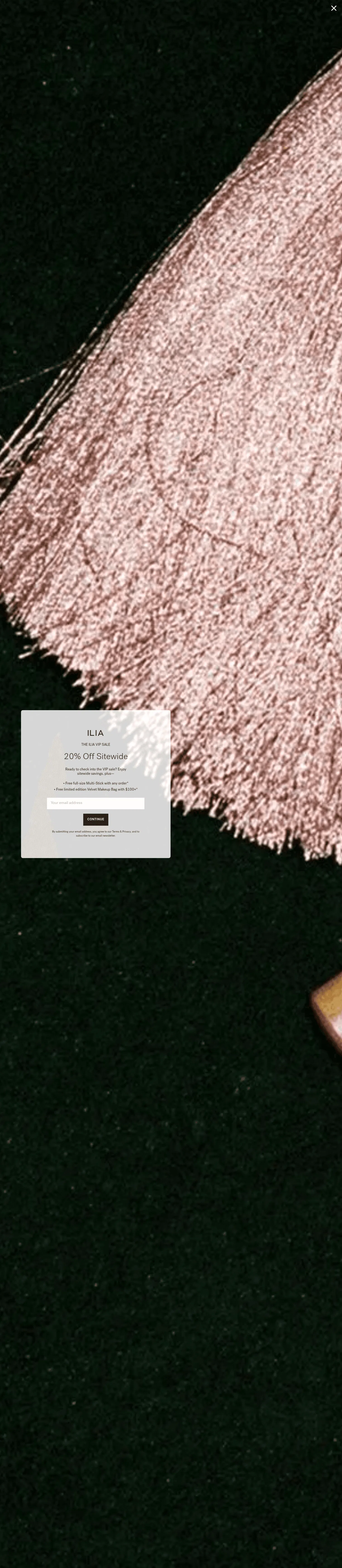 iliabeauty.com/pages/rewards on desktop, full screenshot