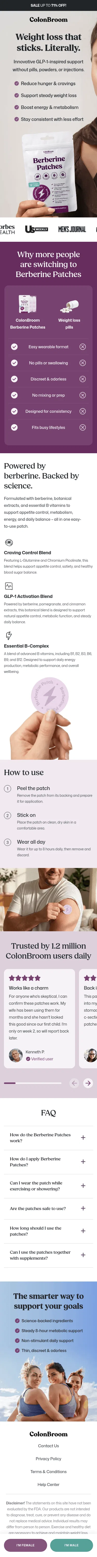 colonbroom.com/glpatches on mobile, full screenshot