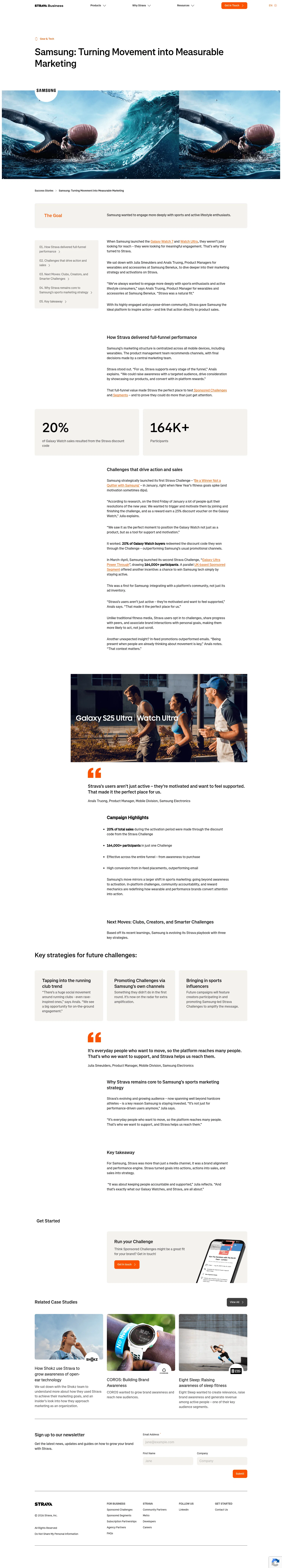 business.strava.com/case-studies/samsung on desktop