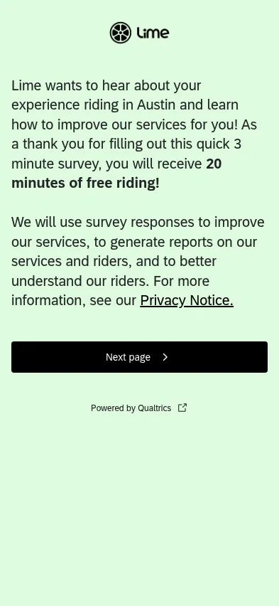 limebike.az1.qualtrics.com/jfe/form/SV_e40lGsD4lmXmy2y on mobile