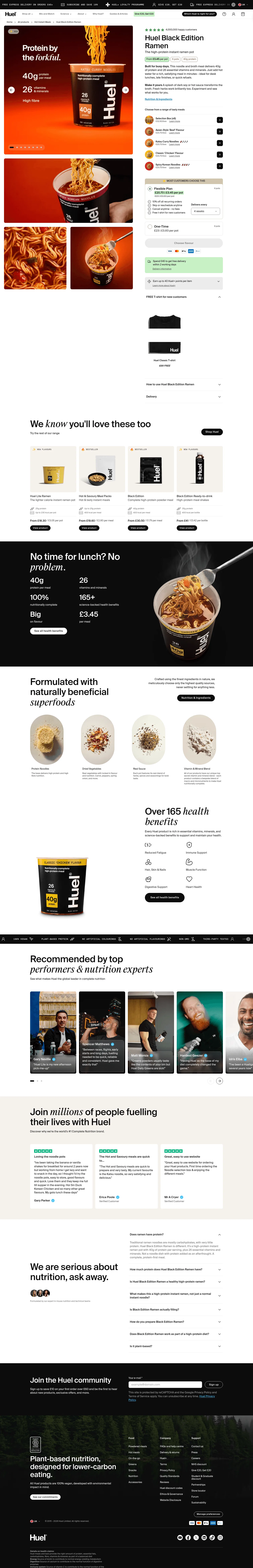 huel.com/products/hot-and-savoury-black-edition-ramen on desktop, full screenshot