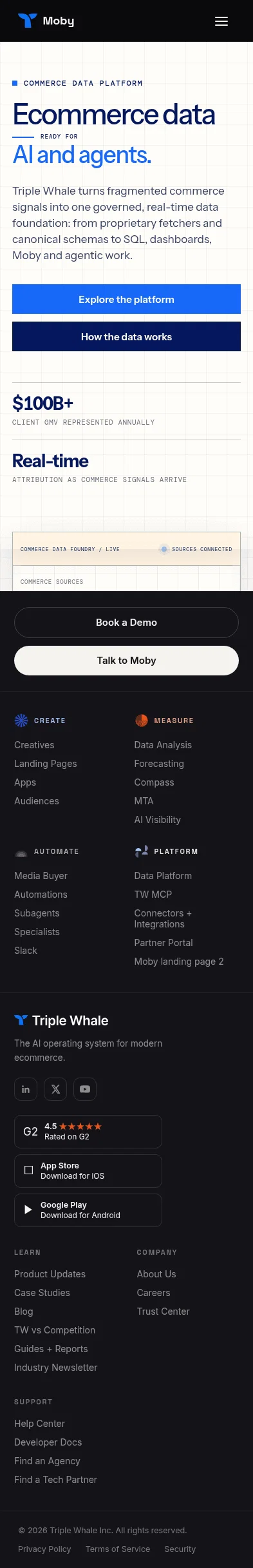 mobylibrary.com/data-platform on mobile