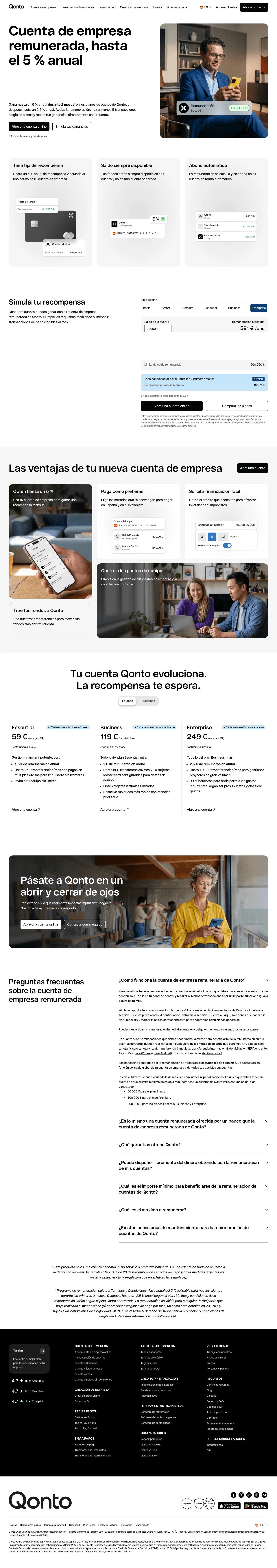 qonto.com/es/open-an-account/remunerated-professional-account on desktop