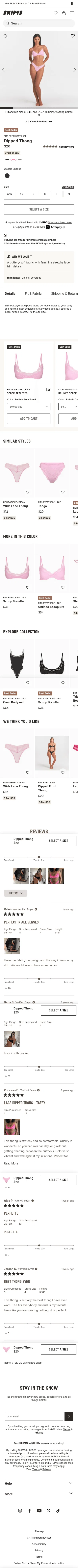 skims.com/products/fits-everybody-lace-dipped-thong-bubble-gum-tonal on mobile