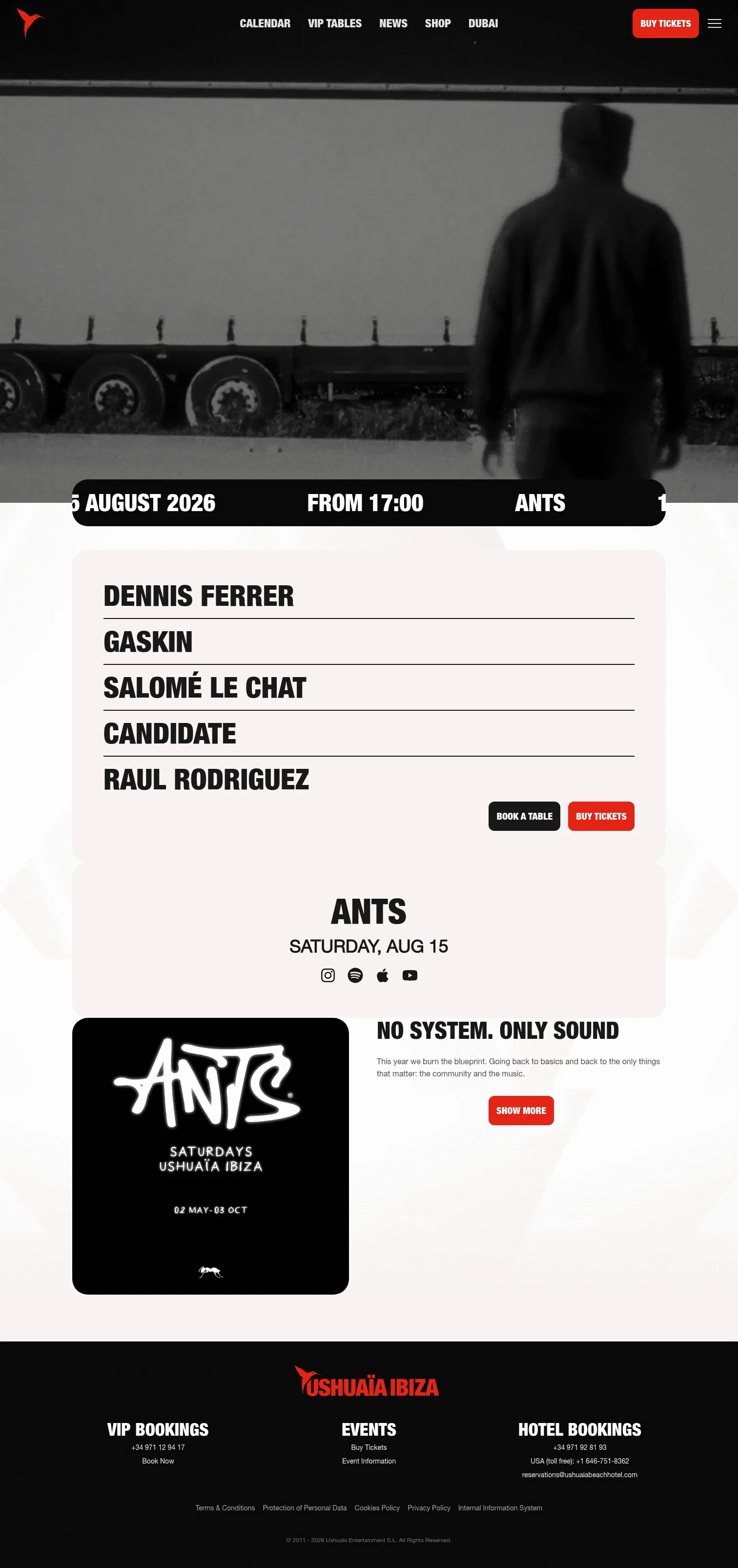 theushuaiaexperience.com/club/en/events/2026/ants/2026-08-15 on desktop