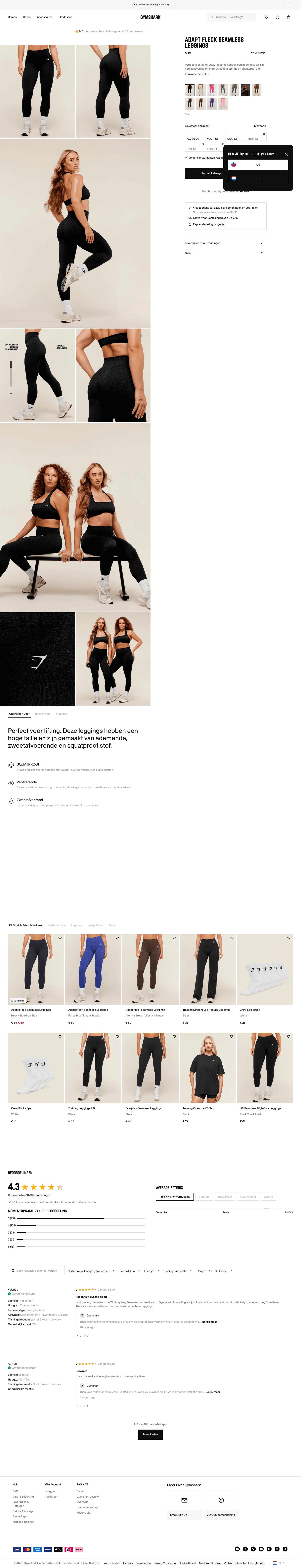 nl.checkout.gymshark.com/products/gymshark-adapt-fleck-seamless-leggings-mineral-black-aw21 on desktop
