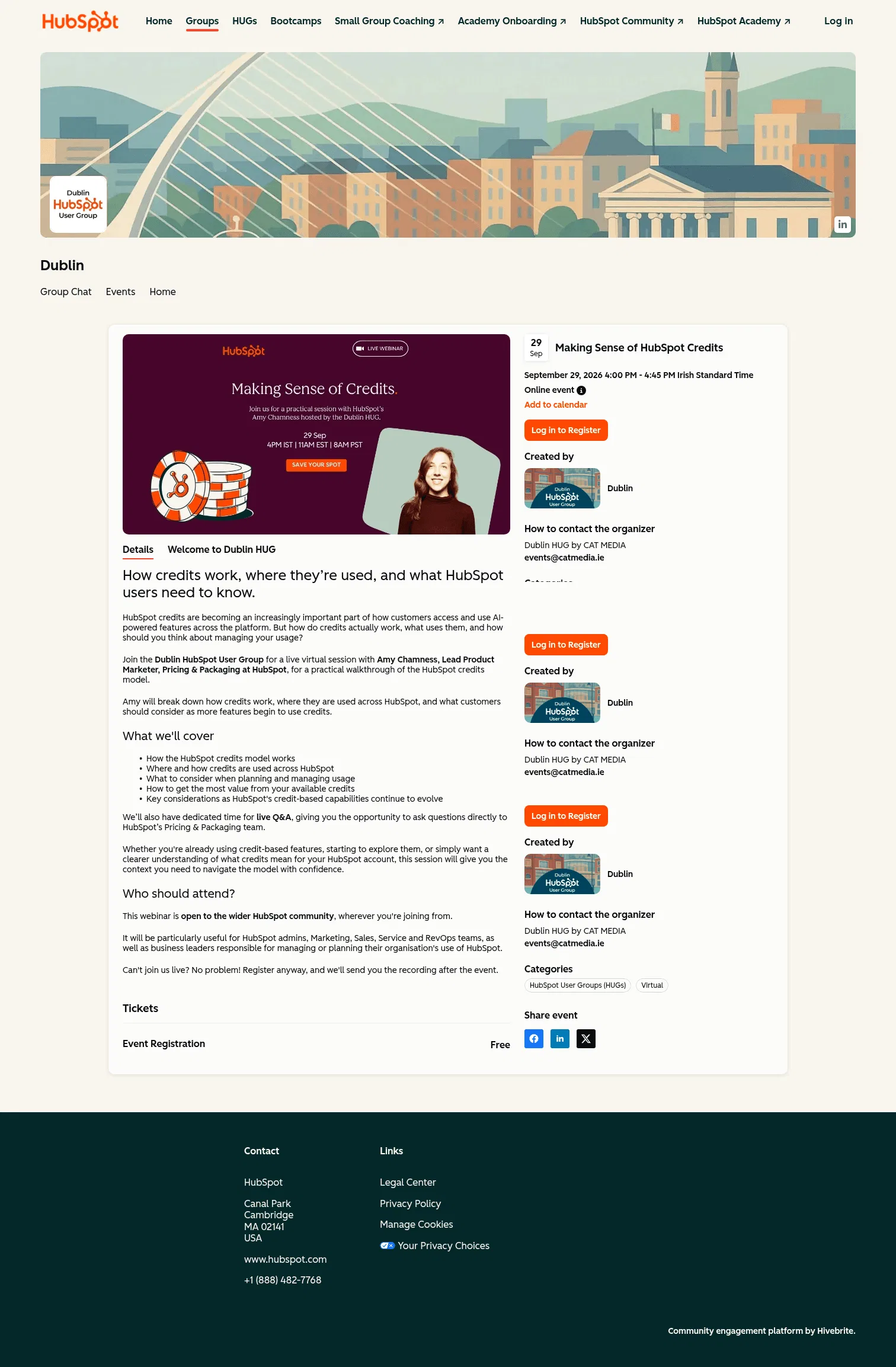 events.hubspot.com/topics/47870/events/291369 on desktop, full screenshot