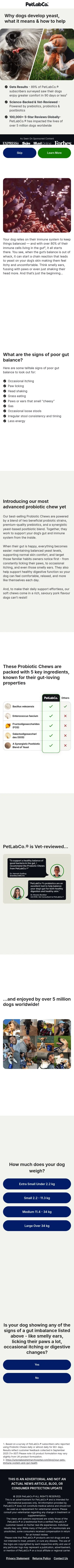 campaigns.petlabco.co.uk/pbc_prk_quiz_uk_yeast on mobile, full screenshot