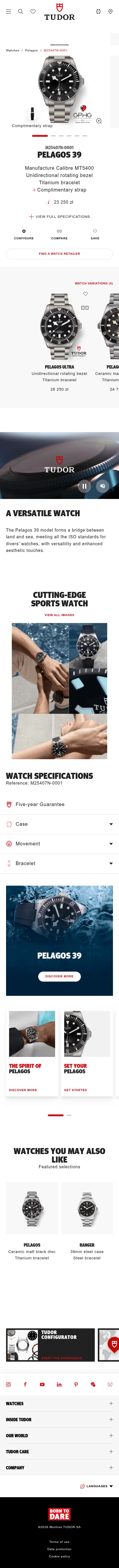 tudorwatch.com/watches/pelagos/m25407n-0001 on mobile