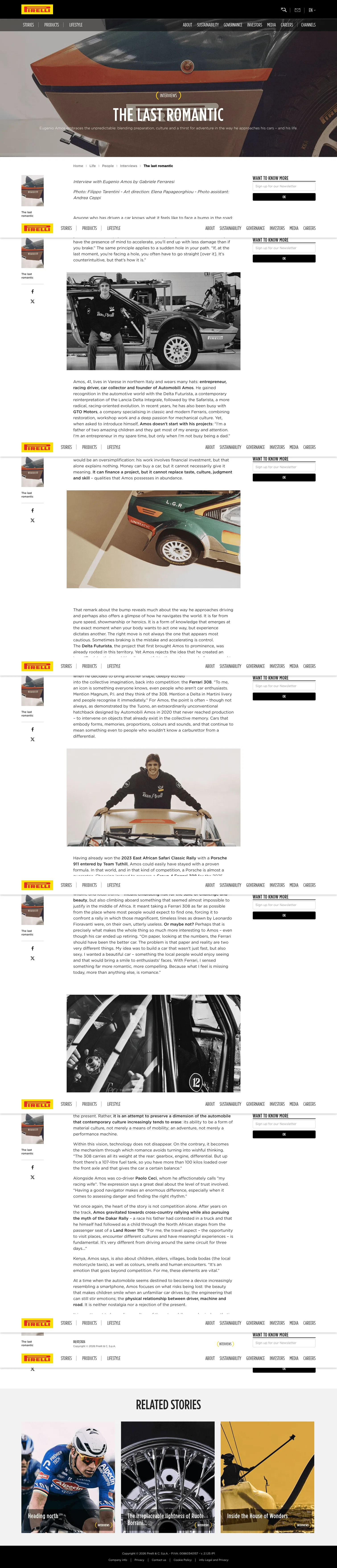 pirelli.com/global/en-ww/life/people/interviews/eugenio-amos-195281 on desktop, full screenshot